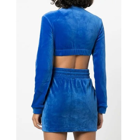 adidas x Jeremy Scott Edition Cropped Velour Track Jacket - Picture 4 of 6